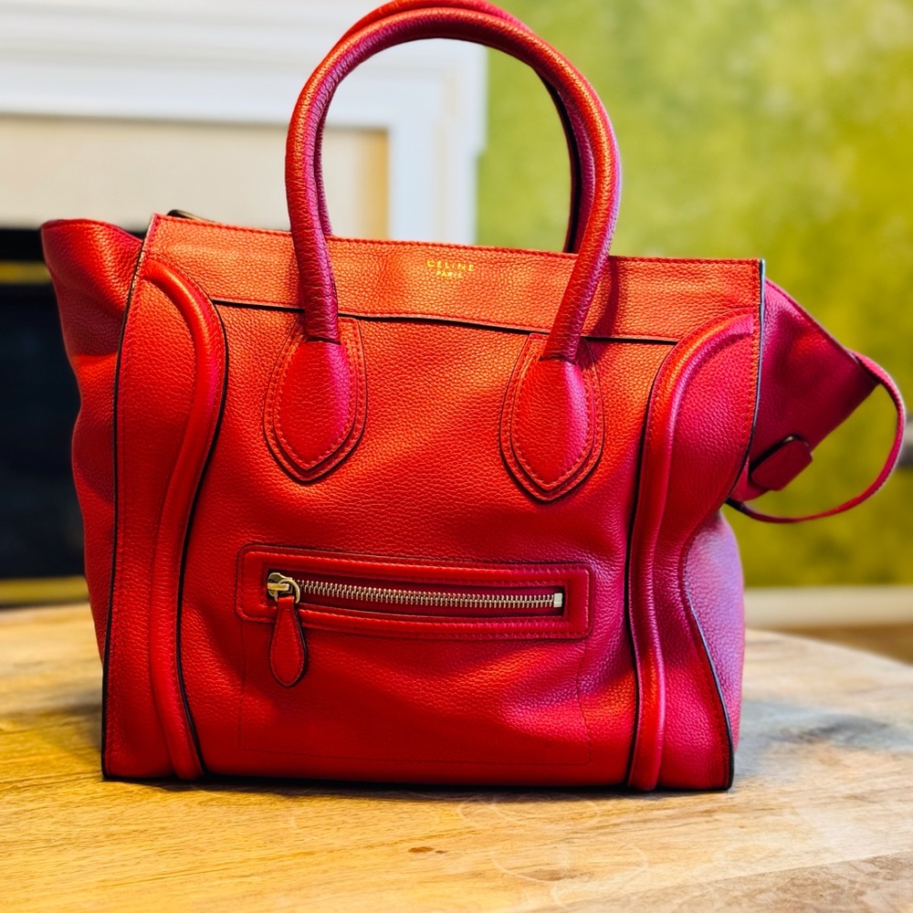 AUTHENTIC CELINE MINI LUGGAGE BAG